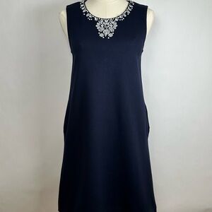 Crewcuts Teen Girls Formal Dress, Navy Blue, Jeweled, Sleeveless, Size 16